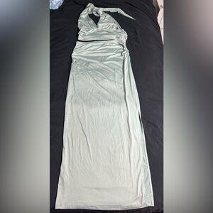 Elegant Mint Green Maxi Skirt